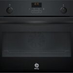 Balay Horno compacto - Balay 3CB5159N3, Serie cristal, Multifunción, Aquálisis, 47 l, Aire caliente 3D Profesional, Turbo grill, 60 cm, Negro