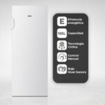 Ficha técnica Congelador vertical - SVAN SCV145501E, 165 l, 91,6 cm, Blanco - Imagen 3