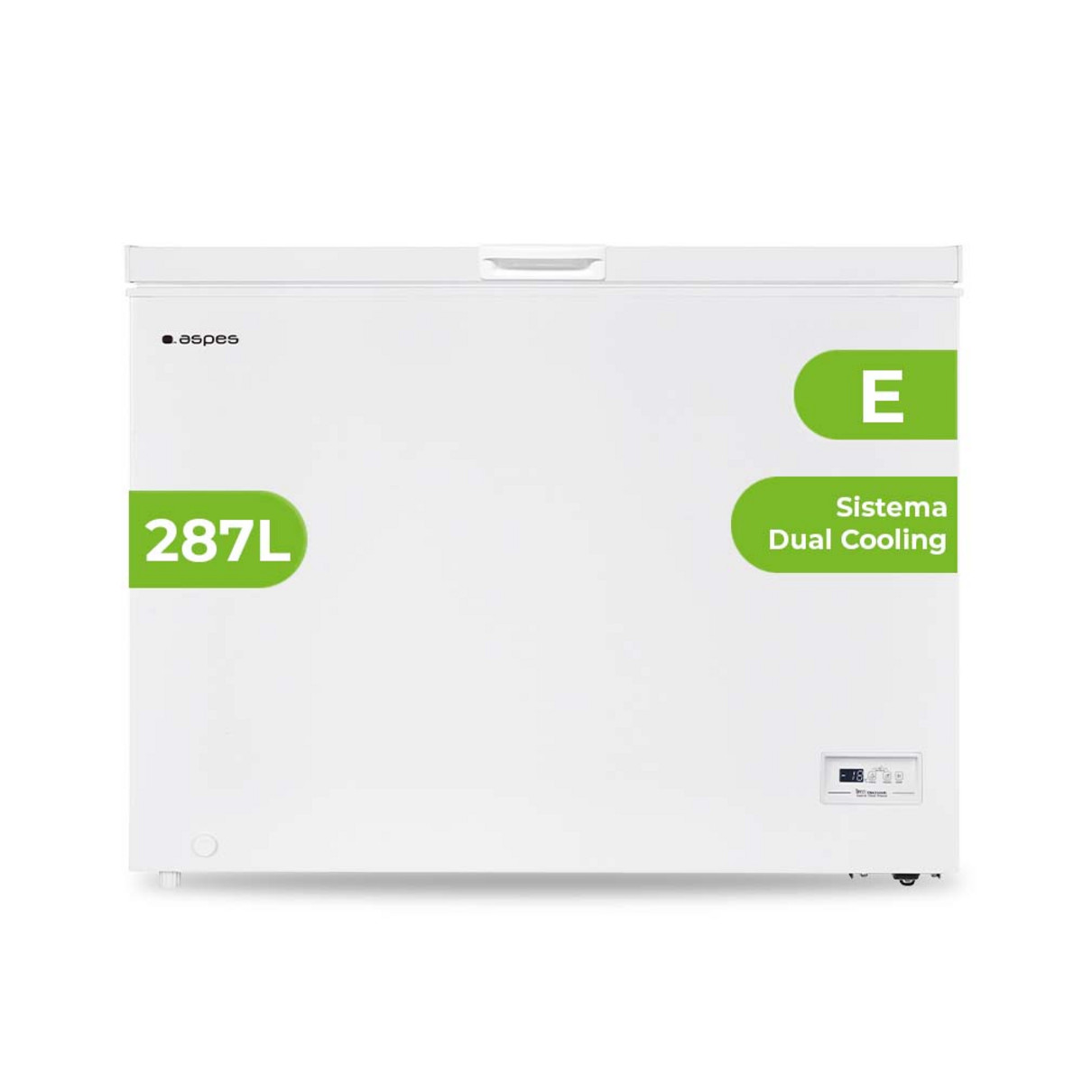 158698278_1 Congelador horizontal - ASPES ACH3001EDC, 0,64 l, 850 mm, Blanco - Imagen 1