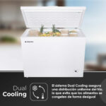Congelador horizontal - ASPES ACH3001EDC, 0,64 l, 850 mm, Blanco - Imagen 4