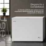 Congelador horizontal - ASPES ACH3001EDC, 0,64 l, 850 mm, Blanco - Imagen 8