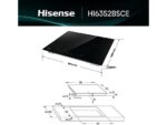 Hisense Placa inducción - Hisense HI6352BSCE , 3 zonas, Zonas Flex, Zona XL 29 cm, 7400W, 59 cm, Negro - Imagen 2