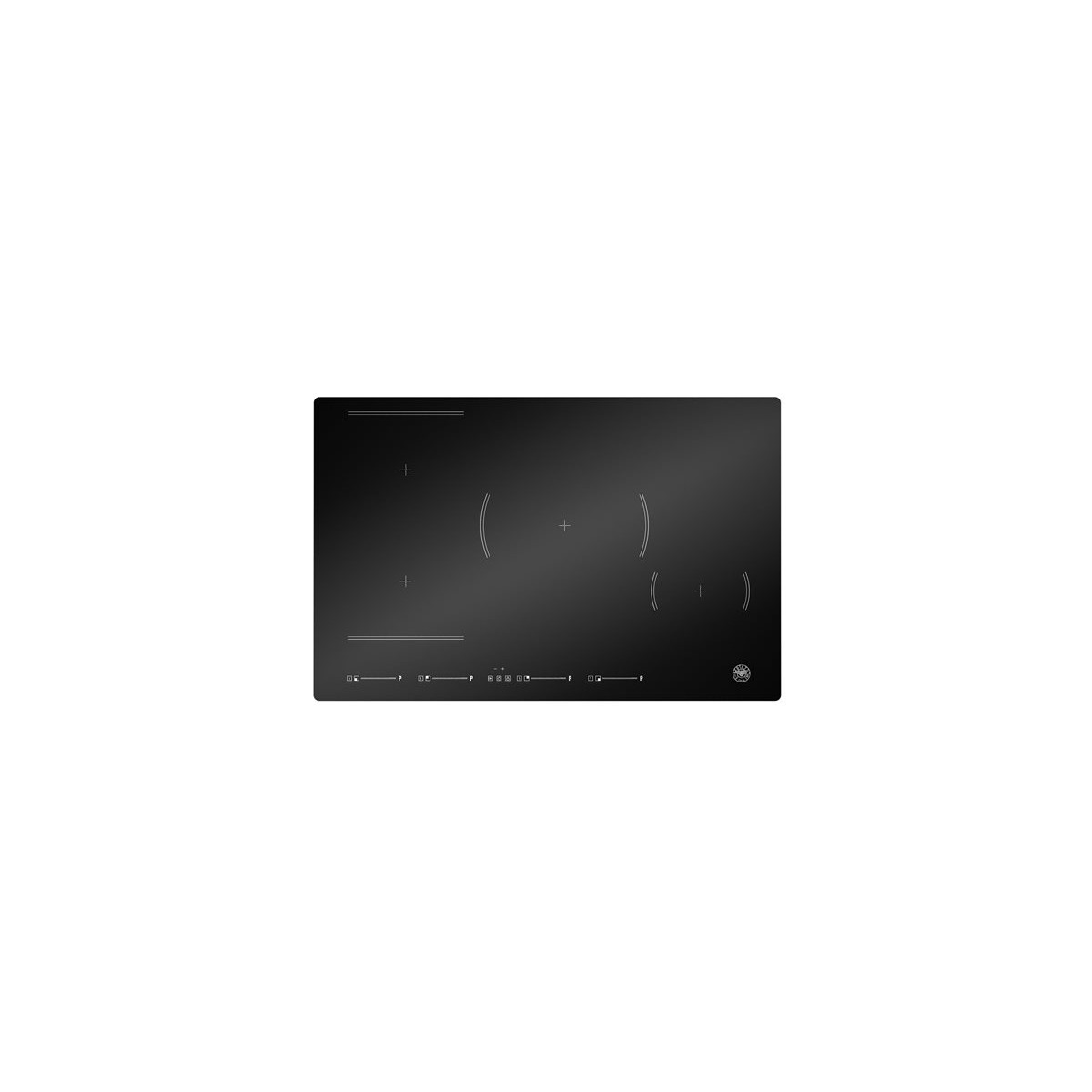158967666_1 BERTAZZONI Placa de vitrocerámica - BERTAZZONI LA GERMANIA P784I1M30NVS, 4.0000 zonas, 780 mm, Negro - Imagen 1