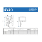Lavadora carga frontal - SVAN SL8203AIDV, 8 kg, 11 programas, Blanco - Imagen 7