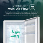 Frigorífico combinado - SVAN SC185603ENFX, Altura 1850 mm, Capacidad 293 l, Inox - Imagen 6