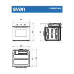 Horno multifunción - SVAN SHM86500X, Libre instalación, 65 l, 59,5 cm, Inox - Imagen 7