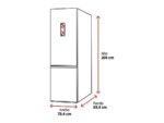 Hisense Frigorífico combi - Hisense RB645N4BIC, Total No Frost, 200 cm, Ancho 70 cm, 495 l, Metal Tech Cooling, Motor Inverter, Inox - Imagen 2