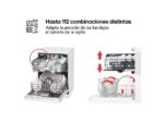 LG Lavavajillas - LG DF142FW, 14 servicios, 5 programas, 60 cm, QuadWash™, EasyRack™, Blanco - Imagen 7