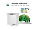LG Lavavajillas - LG DF587HHS, 14 servicios, 10 programas, 60 cm, QuadWash™, Tercera Bandeja, ThinQ™, Blanco Marfil - Imagen 5