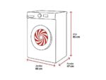 LG Lavadora carga frontal - LG F4A10S8NDK, 8 kg, 1400 rpm, 8 programas, Grafito Silver - Imagen 2