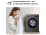LG Lavadora carga frontal - LG F4A10S8NDK, 8 kg, 1400 rpm, 8 programas, Grafito Silver - Imagen 5