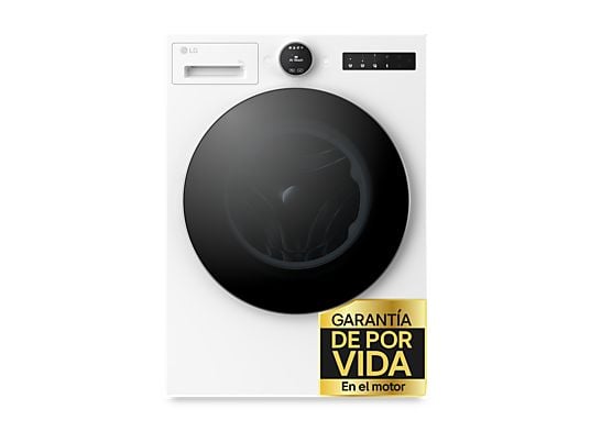 1592833_1 LG Lavadora carga frontal - LG F4X7009TWS, 9 kg, 1400 rpm, 23 programas, TurboWash 360º, Selector LCD, Clase A-40%, Blanco - Imagen 1