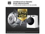 LG Lavadora carga frontal - LG F4X7009TWS, 9 kg, 1400 rpm, 23 programas, TurboWash 360º, Selector LCD, Clase A-40%, Blanco - Imagen 4