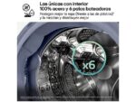 LG Lavadora carga frontal - LG F4X7009TWS, 9 kg, 1400 rpm, 23 programas, TurboWash 360º, Selector LCD, Clase A-40%, Blanco - Imagen 5