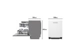 LG Lavavajillas integrable - LG DB597TXS, 14 servicios, 10 programas, 60 cm, TrueSteam™, EasyRack™, Sin panelar - Imagen 2