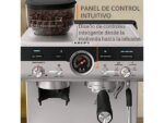 Krups Cafetera express - Krups Precision XP801T, Molinillo integrado, 30 ajustes de molienda, 15 bares, 1500 W, 3.5 L, Thermoblock, 2 tazas, Inox - Imagen 3