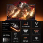 VANWIN Portátil - VANWIN NS2152R-RT, 15,6 " Full-HD, AMD Ryzen 7 6800H(Frecuencia máxima 4,7 GHz), 16 GB RAM, 512 GB SSD, Radeon™ 680M, Windows 11 Pro - Imagen 3
