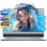 VANWIN Portátil - VANWIN NS275, 15,6 " HD, Intel® Pentium® Gold 6500Y(Frecuencia máxima 3,4 GHz), 16 GB RAM, 512 GB SSD, UHD Graphics, Windows 11 Pro,