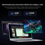 VANWIN Portátil - VANWIN NS275, 15,6 " HD, Intel® Pentium® Gold 6500Y(Frecuencia máxima 3,4 GHz), 16 GB RAM, 512 GB SSD, UHD Graphics, Windows 11 Pro, - Imagen 3