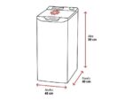 ELECTROLUX Lavadora carga superior - ELECTROLUX EN6T4722NF, 7 kg, 1200 rpm, 14 programas, SensiCare, Blanco - Imagen 2