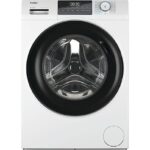 REACONDICIONADO Seminuevo Muy bueno Lavadora carga frontal - Haier I-Pro Series 1 HW100-BP14929A-S, 10kg, 1400rpm, Motor Inverter, Antib
