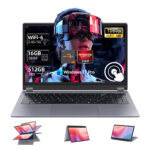 VANWIN Convertible 2 en 1 - VANWIN UCC-UL156-B, 15,6 " Full-HD, AMD Ryzen 3 3200u(Frecuencia máxima 3,5 GHz), 16 GB RAM, 512 GB, Radeon™ RX Vega 3, Wi