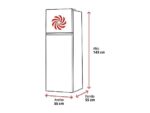Teka Frigorífico dos puertas - Teka RTF 2510, Estático, 143 cm, 204 l, Cajón FreshBox, Iluminación LED, Blanco - Imagen 2