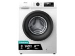 Hisense Lavadora carga frontal - Hisense WF1Q8041BW, 8 kg, 1400 Rpm, Función Vapor, Eficiencia A-20%, Blanco