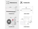 LG Aire acondicionado Split 1 x 1 - LG MAGNA12LX, 3010 fg/h, WiFi, Freeze Cleaning, Blanco - Imagen 3