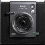 Fujifilm Cámara instantánea - Fujifilm Instax Wide Evo, 86 mm x 108 mm, Apertura F2.4, Flash, Temporizador, Negro