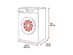 Whirlpool Lavadora carga frontal - Whirlpool FFB 8489 BV SPT, 8 kg, 1400 rpm, 14 Programas, Inverter, Libre instalación, Blanco - Imagen 2