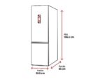 Whirlpool Frigorífico combi - Whirlpool WHK 26363 XP6E, Total No Frost, Altura 186.5 cm, Capacidad 316 l, Perfect Fit, Pearl Inox - Imagen 2