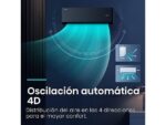 Aire acondicionado Split 1 x 1 - Hisense Uni Pure Black HB25, 2500 fg/h, Wi-Fi, Filtro Hi Nano, IA Smart, Negro - Imagen 6