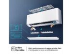 Hisense Aire acondicionado Split 1 x 1 - Hisense Uni Pure HB35, 3000 fg/h, Wi-Fi, Filtro Hi Nano, IA Smart, Blanco - Imagen 8