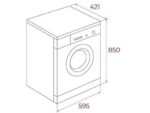 Teka Lavadora carga frontal - Teka WMK 40740, 7 kg, 1200 rpm, 15 programas, Motor inverter, Electrónica con display digital, Blanco - Imagen 3