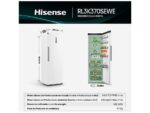 Hisense Frigorífico una puerta - Hisense RL3K370SEWE, No Frost, 185.6 cm, 372 l, Kitchen Fit, Wi Fi, Blanco - Imagen 3