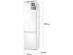 Samsung Frigorífico combi integrable - Samsung BRB70F26DES0EF, All Around Cooling, 177.5 cm, 267 l, Wifi, Blanco, Sin Panelar - Imagen 2