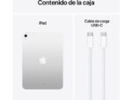 Apple iPad (11ªgen), 128GB, Plata, WiFi, 11", Retina, Chip A16 Bionic, iPadOS 18, Cable de carga USB‑C, Sin Adaptador de corriente - Imagen 8