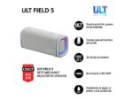 Sony Altavoz inalámbrico - Sony ULT FIELD 5 (SRSULT50W), Bluetooth portátil, ULT POWER SOUND, 25 h, IP67, Resistente al agua, Correa, Con luces, Blanc - Imagen 2
