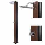 CRM Ducha solar de piscina - CRM Square 40L Marron