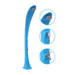 PRODUCTOS Ducha solar de piscina - PRODUCTOS QP Foliage 35L con lavapiés Azul