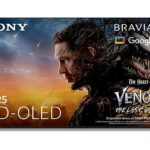 Sony TV QD-OLED 55" - Sony Bravia 8 II, Procesador XR con IA, Smart TV (Google TV), IMAX, Dolby Atmos/Vision, Chromecast, Airplay, PS5, 120Hz, Eco, 55