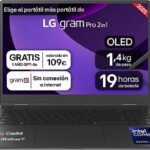 LG Portátil - LG 16T90TP-K.AD88B, 16" WQXGA+, Intel® Evo™ Edition Core™ Ultra 7-255H, 32 GB RAM, 1 TB SSD, Arc™ GPU, W11H