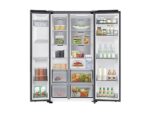 Samsung Frigorífico americano - Samsung Bespoke AI RS70F65KDTEF, All Around Cooling, No Frost, 178.4 cm, 640 l, Dispensador agua y hielo, Inox - Imagen 4