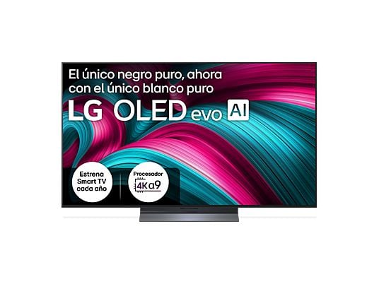 1597384_1 LG TV OLED 55" - LG OLED55C55LA, OLED 4K, Procesador Inteligente α9 AI Processor 4K Gen8, Smart TV, DVB-T2 (H.265), Negro - Imagen 1