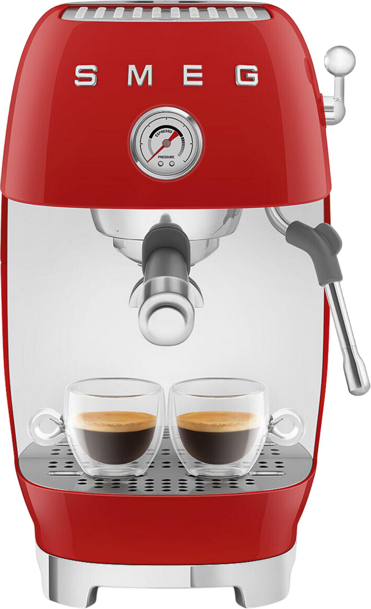 159757305_1 SMEG Cafetera espresso - SMEG ECF03RDEU, 15 bar, 1650 W, Rojo - Imagen 1