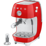 SMEG Cafetera espresso - SMEG ECF03RDEU, 15 bar, 1650 W, Rojo - Imagen 4
