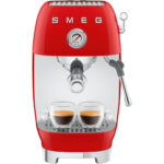SMEG Cafetera espresso - SMEG ECF03RDEU, 15 bar, 1650 W, Rojo - Imagen 6