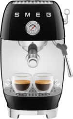 SMEG Cafetera espresso - SMEG ECF03BLEU, 15 bar, 1650 W, Negro