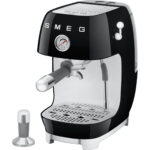 SMEG Cafetera espresso - SMEG ECF03BLEU, 15 bar, 1650 W, Negro - Imagen 4